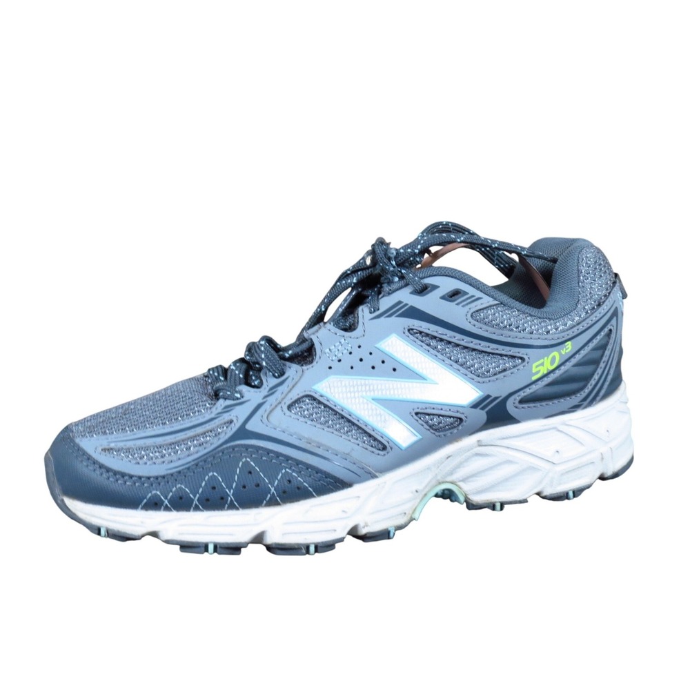 New Balance 510v3 Womens Trail Running Shoe Size 6.5 Outdoor‎ Grey Light Blue